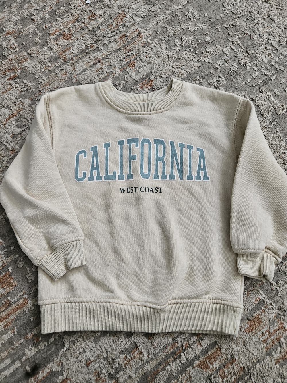 Cream "California" Graphic Crewneck Sweatshirt - West Coast